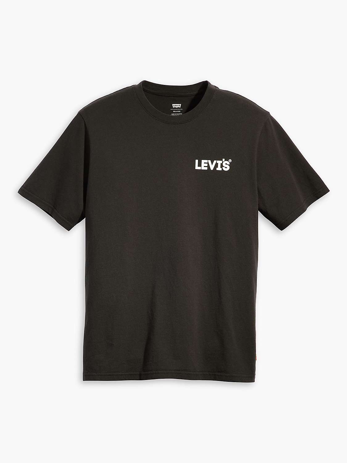 Buy Levi's Relaxed Fit Short Sleeve Graphic T-Shirt, Caviar Online at johnlewis.com