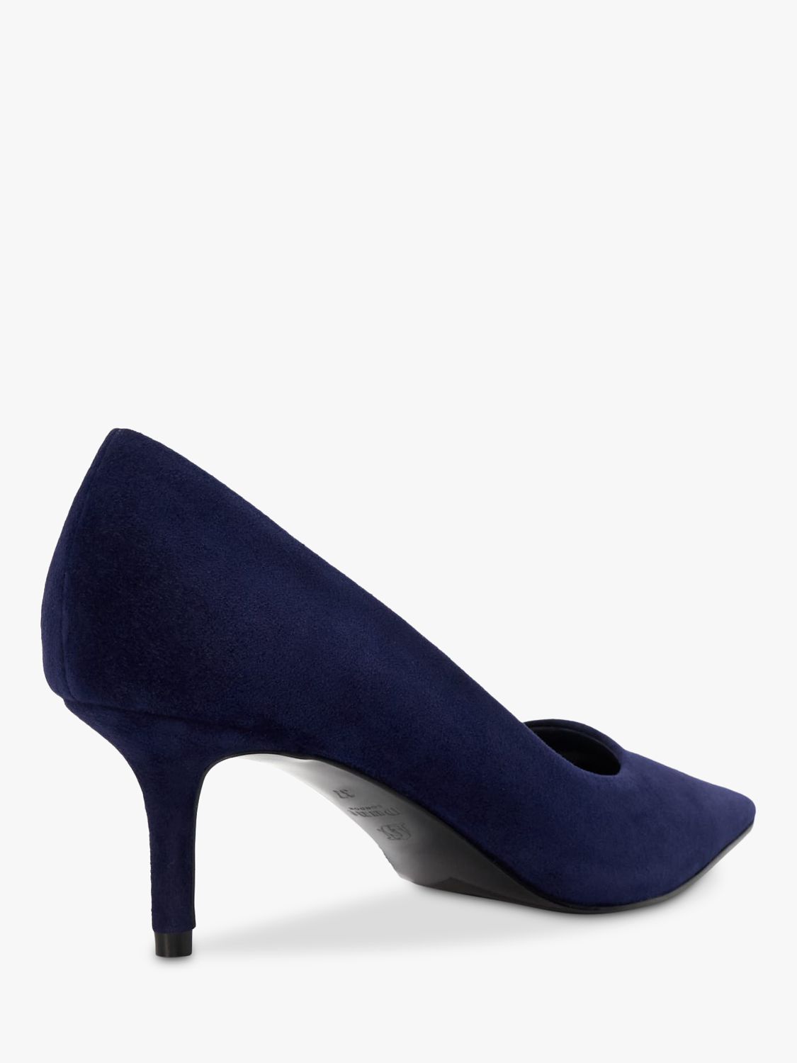 Buy Dune Absolute Suede Pointed Toe Court Shoes, Navy Online at johnlewis.com