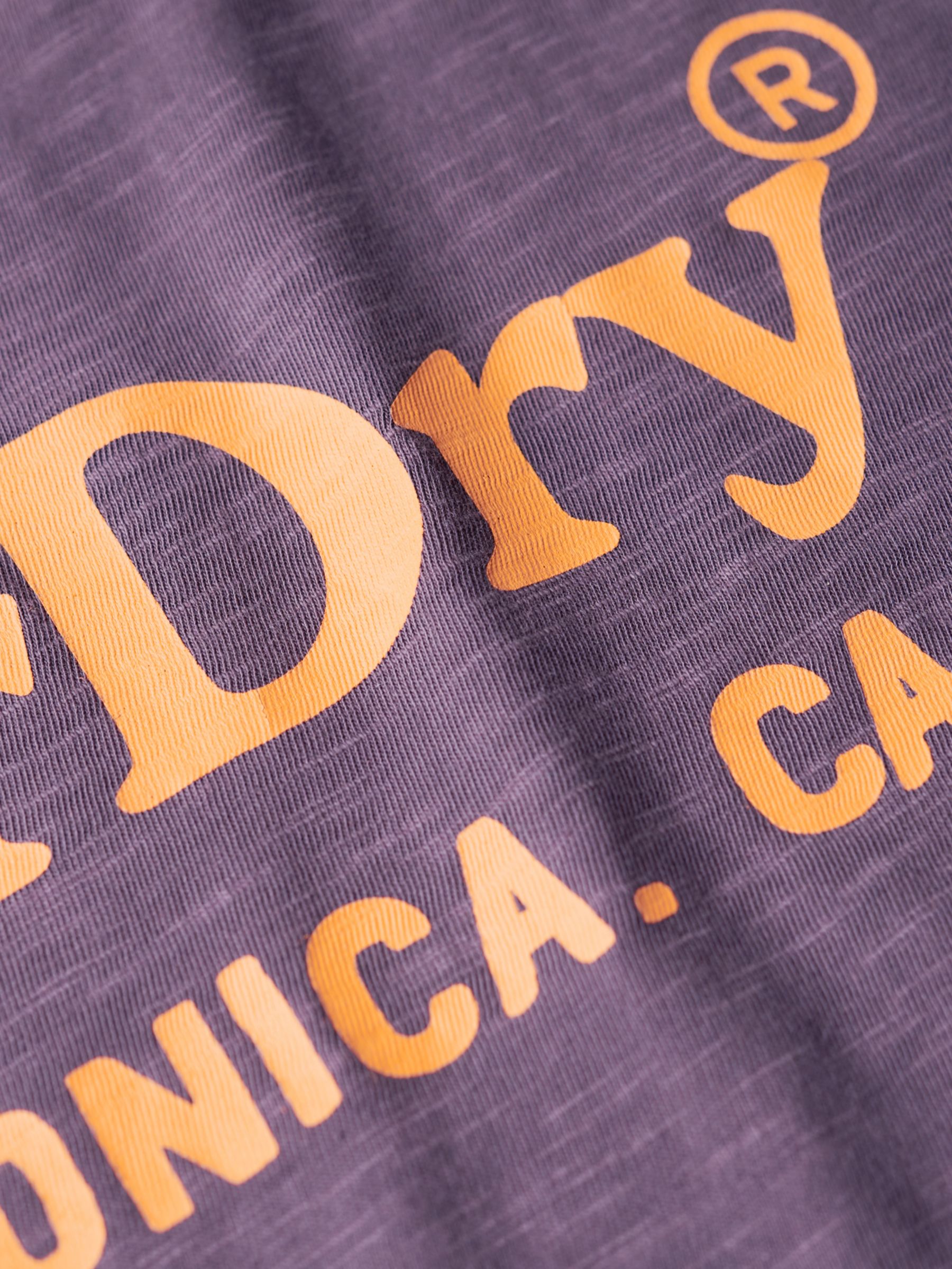 Superdry Venue Classic Logo T-Shirt, Soot Purple Slub, M