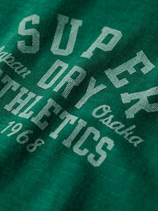 Superdry Athletic College Graphic T-Shirt, Dark Forest Green