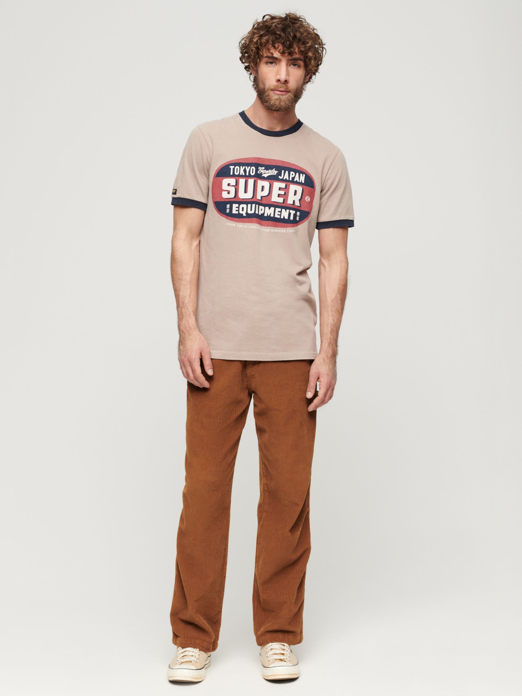 Buy Superdry Ringer Workwear Graphic T-Shirt Online at johnlewis.com
