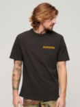 Superdry Tattoo Graphic Loose Fit T-Shirt, Vintage Black