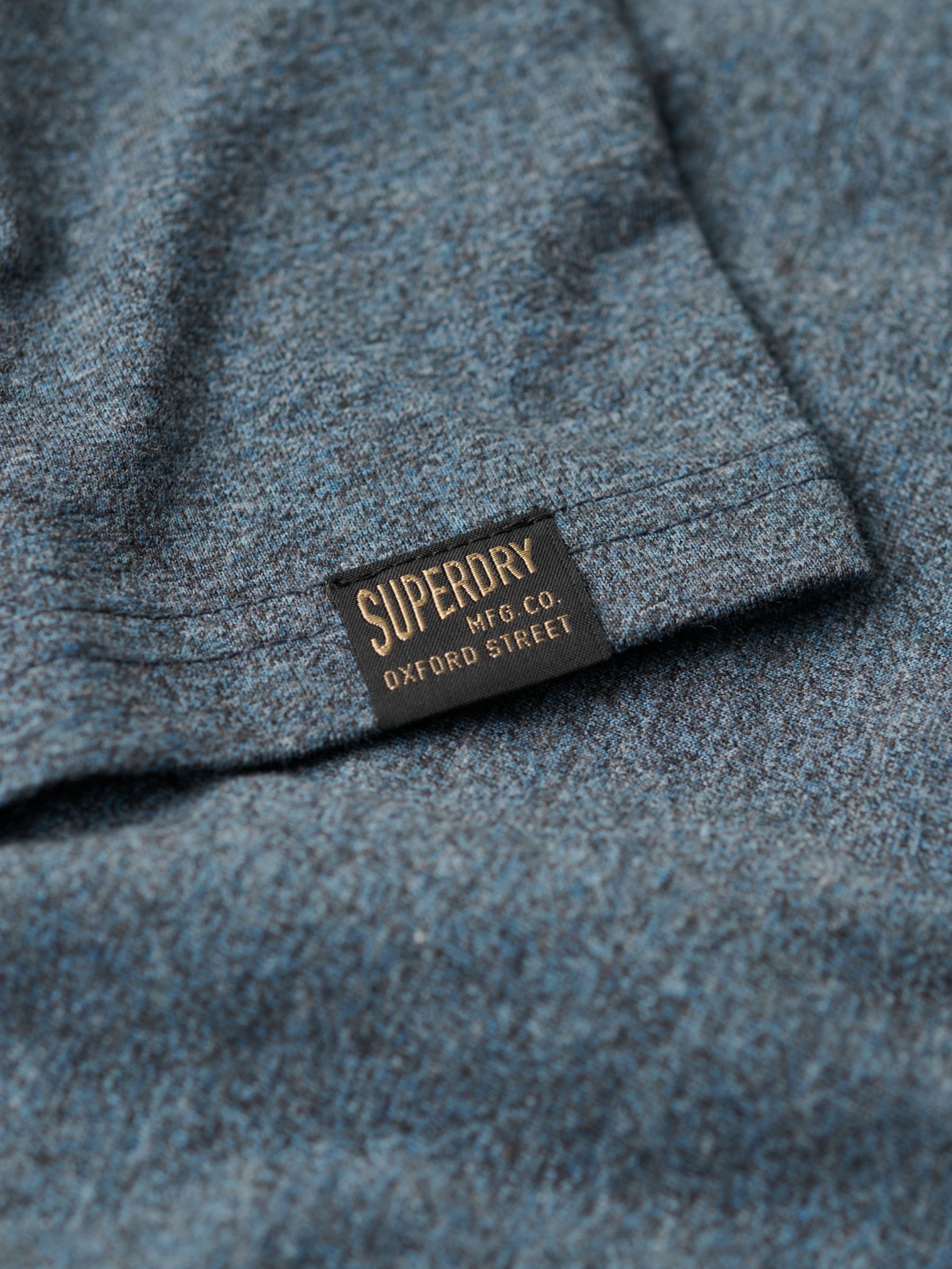 Superdry Vintage Logo Duo T-Shirt, Blue Jaspe, M