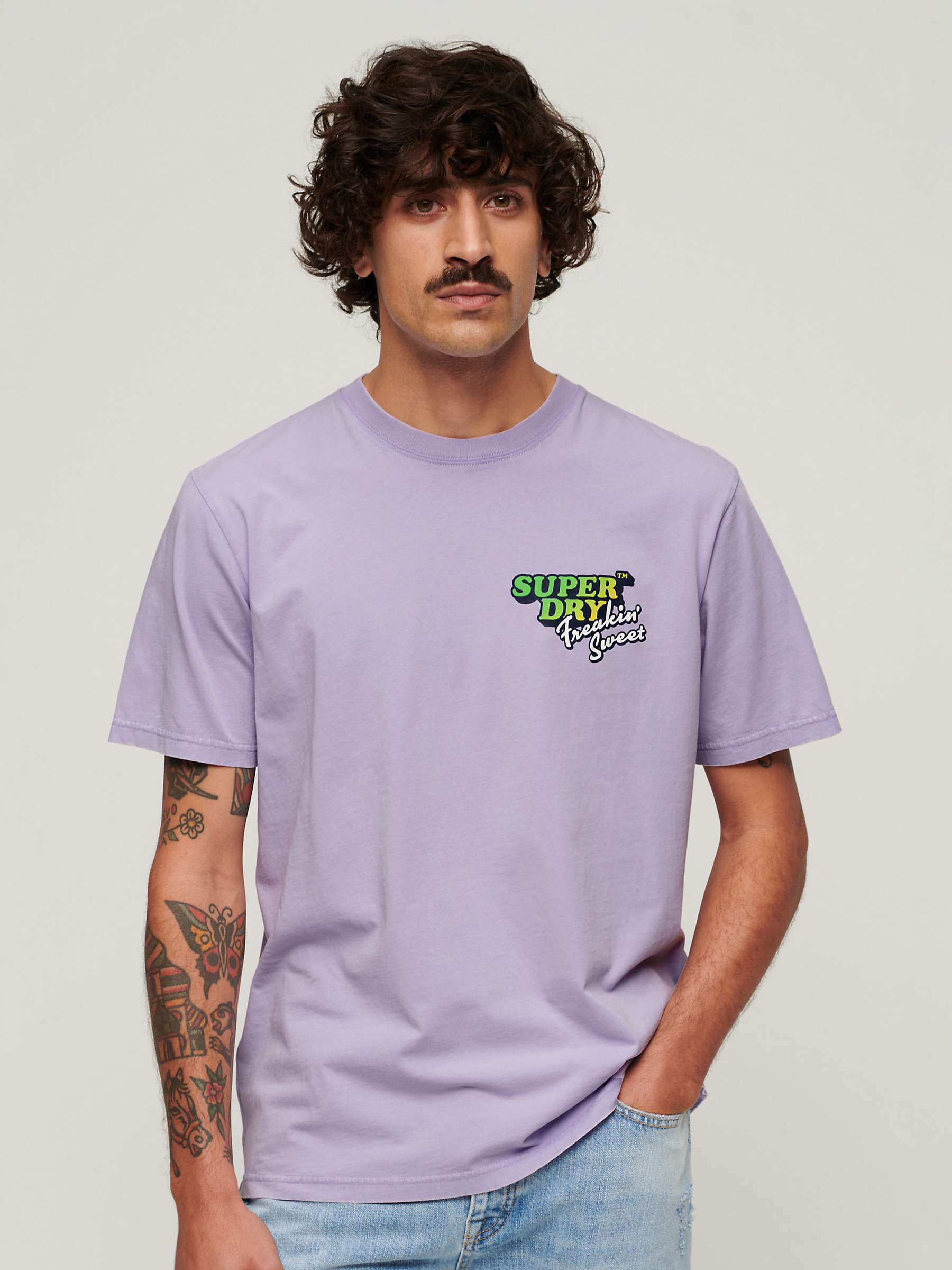 Buy Superdry Neon Travel Loose T-Shirt Online at johnlewis.com