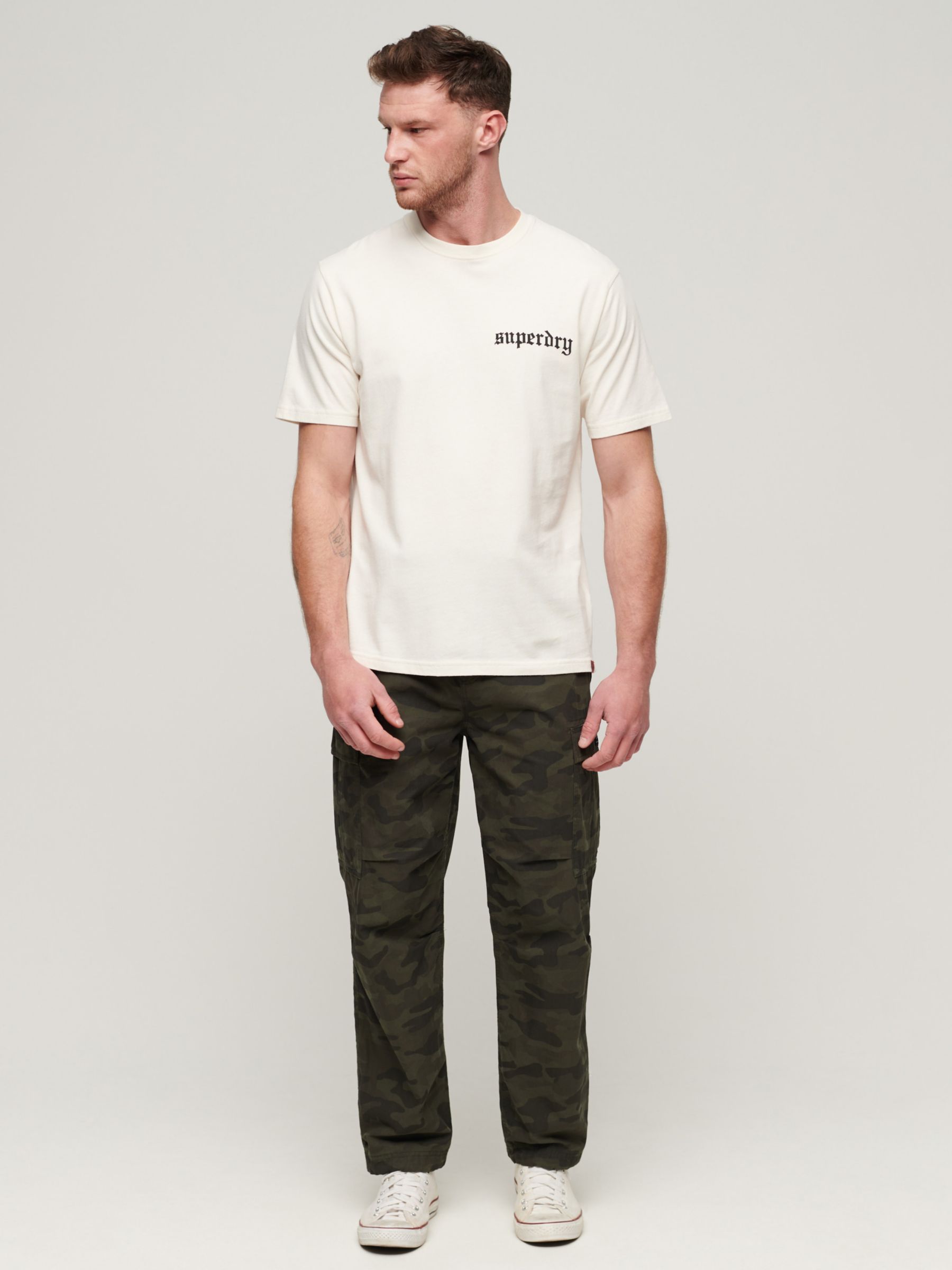 Buy Superdry Tattoo Graphic Loose Fit T-Shirt Online at johnlewis.com