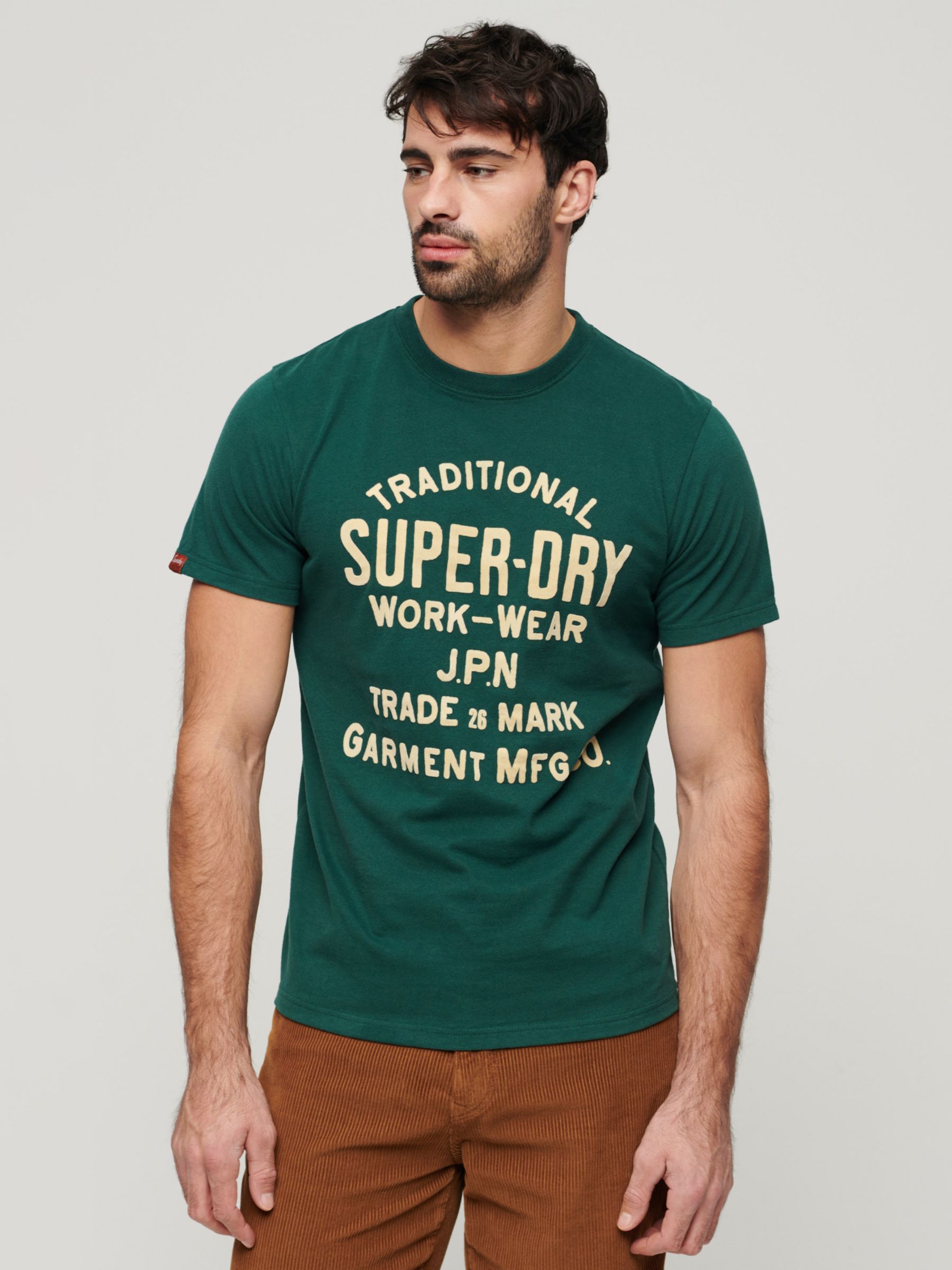 Superdry Workwear Flock Graphic T-Shirt