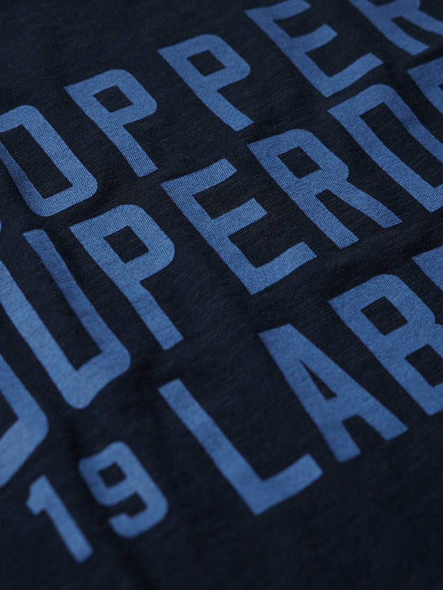 Superdry Copper Label Chest Graphic T-Shirt, Navy