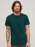 Superdry Vintage Logo Embossed T-Shirt, Dark Pine Green