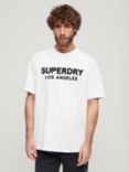 Superdry Luxury Sport Loose Fit T-Shirt, Brilliant White