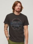 Superdry Rock Graphic Band T-Shirt, Carbon Grey