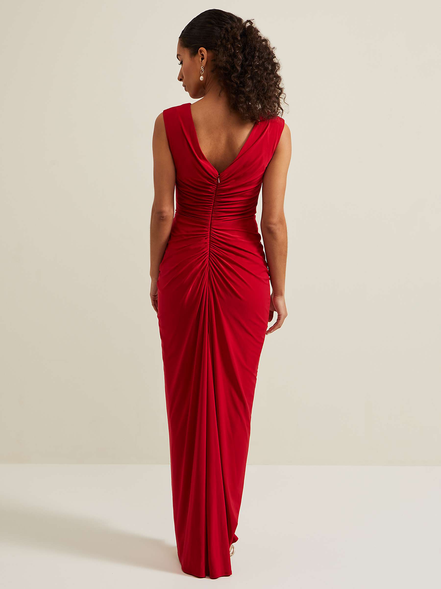Buy Phase Eight Petite Donna Maxi Dress, Red Online at johnlewis.com