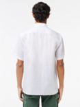 Lacoste Short Sleeve Linen Shirt, White