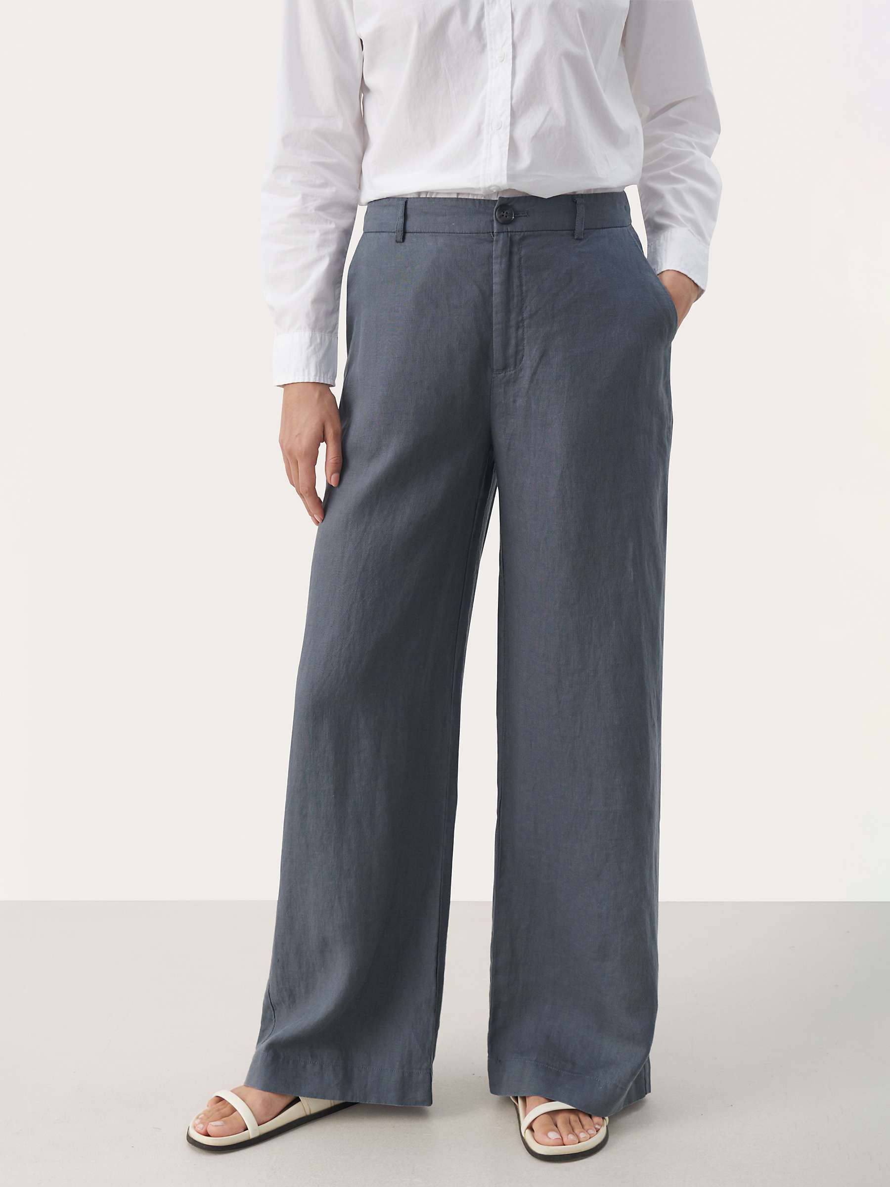 Buy Part Two Ninnes Wide Leg Linen Trousers Online at johnlewis.com