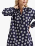 Chinti & Parker Ditsy Floral Shift Dress, Navy/Cream, Navy/Cream