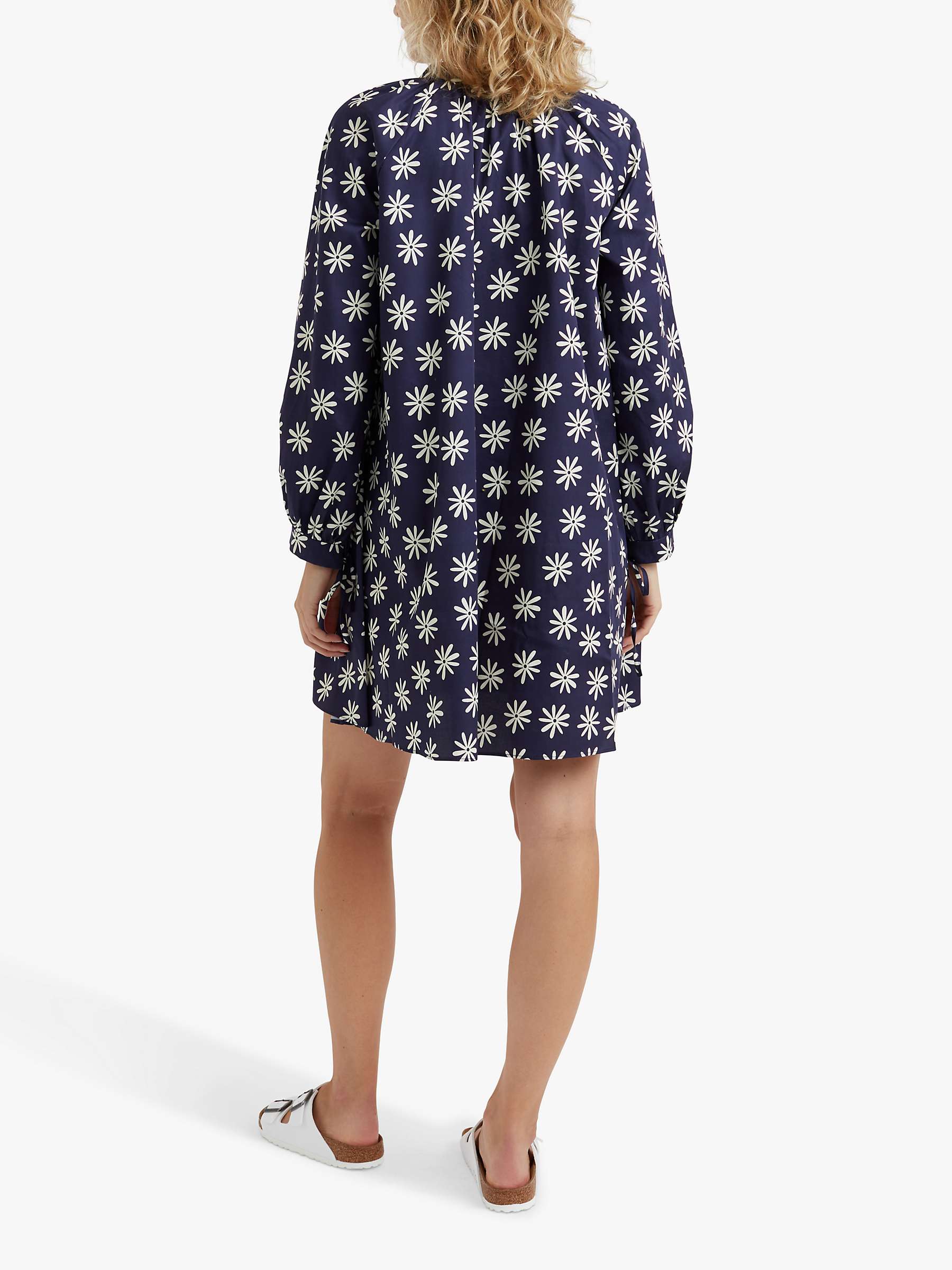 Buy Chinti & Parker Ditsy Floral Shift Dress, Navy/Cream Online at johnlewis.com