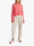 Chinti & Parker Fringe Wool Cashmere Blend Jumper, Living Coral, Living Coral