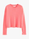 Chinti & Parker Fringe Wool Cashmere Blend Jumper, Living Coral