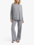 Chinti & Parker Cashmere Slouchy Jumper, Grey Marl