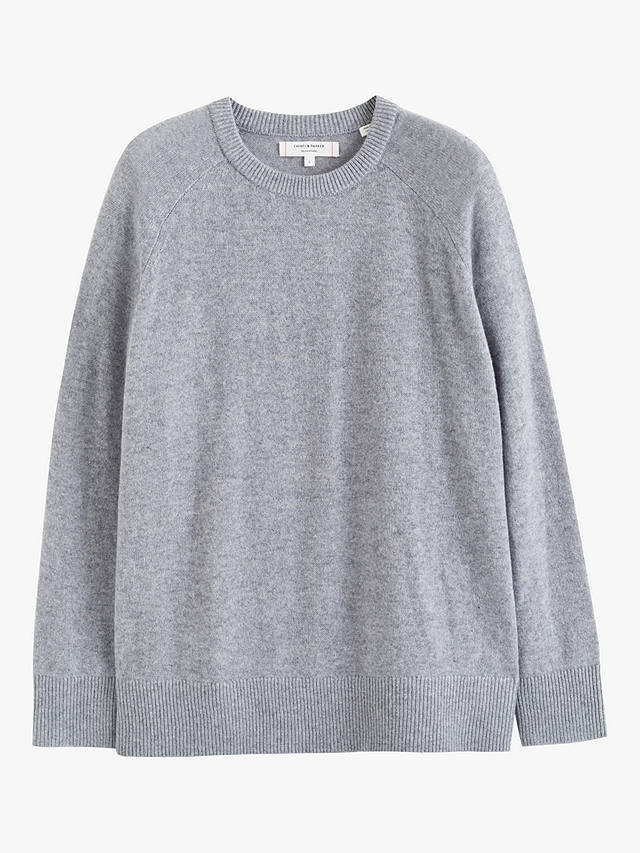 Chinti & Parker Cashmere Slouchy Jumper, Grey Marl