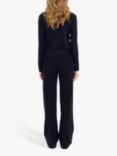 Chinti & Parker Cashmere Cropped Jumper, Navy