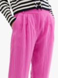 Chinti & Parker Plain Cropped Trousers, Berry Pink