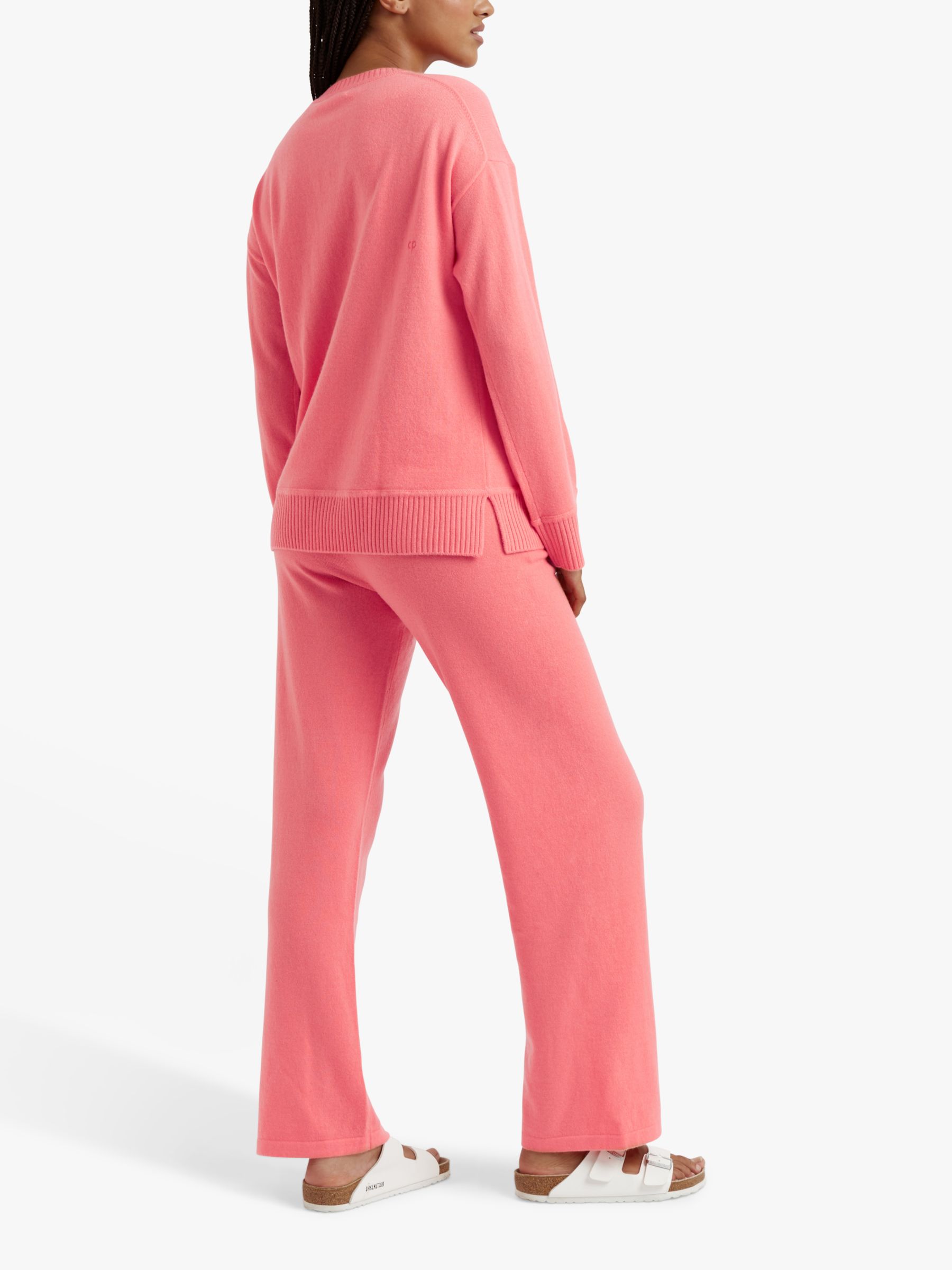 Chinti Parker Cashmere Wide Leg Trousers Living Coral at John