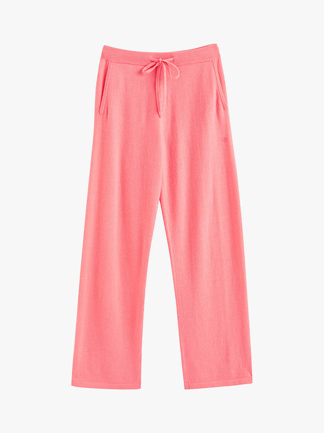 Chinti & Parker Cashmere Wide Leg Trousers, Living Coral