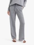 Chinti & Parker Cashmere Wide Leg Trousers, Grey Marl