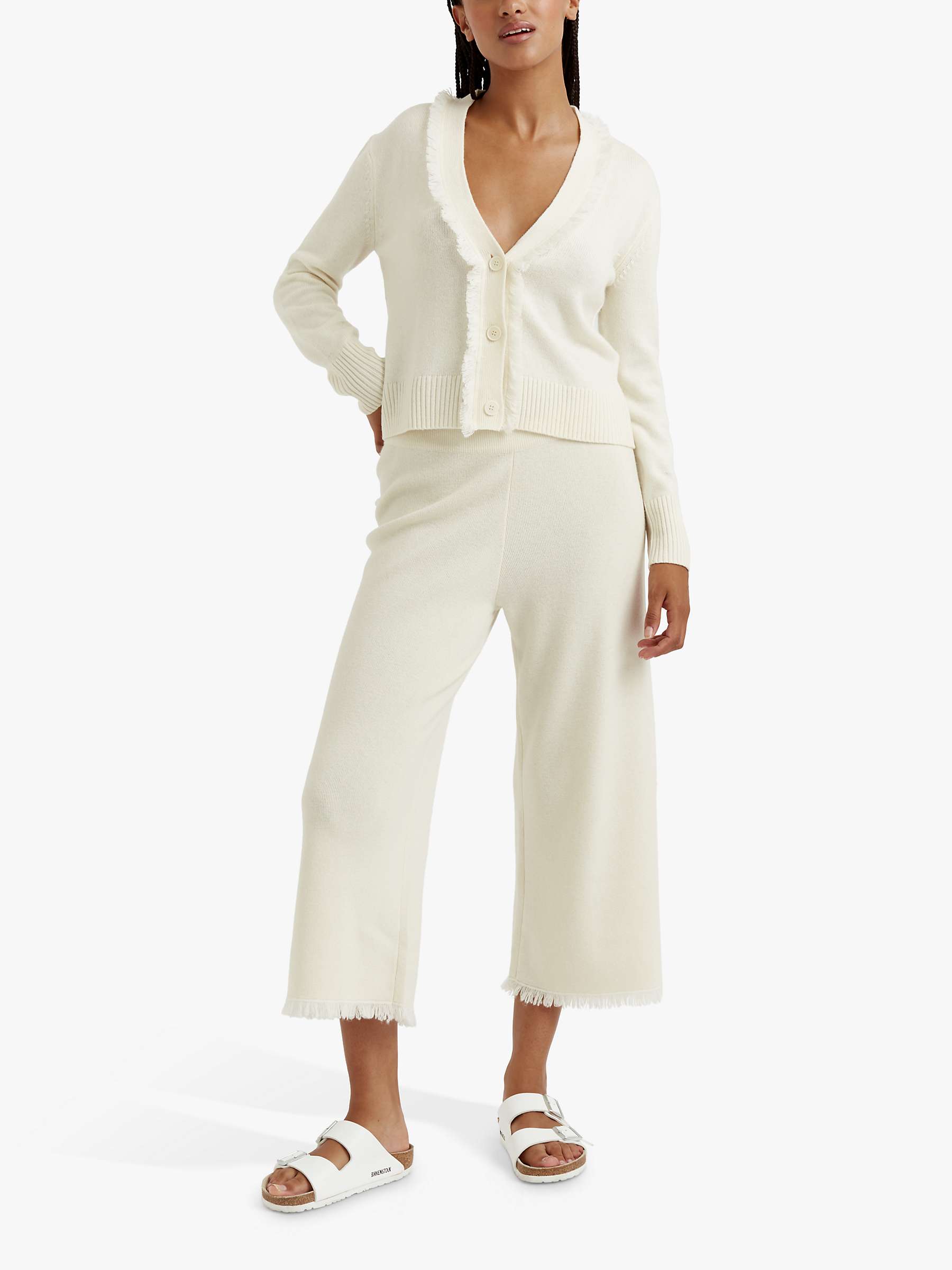 Buy Chinti & Parker Cashmere Fringe Wide Leg Trousers Online at johnlewis.com
