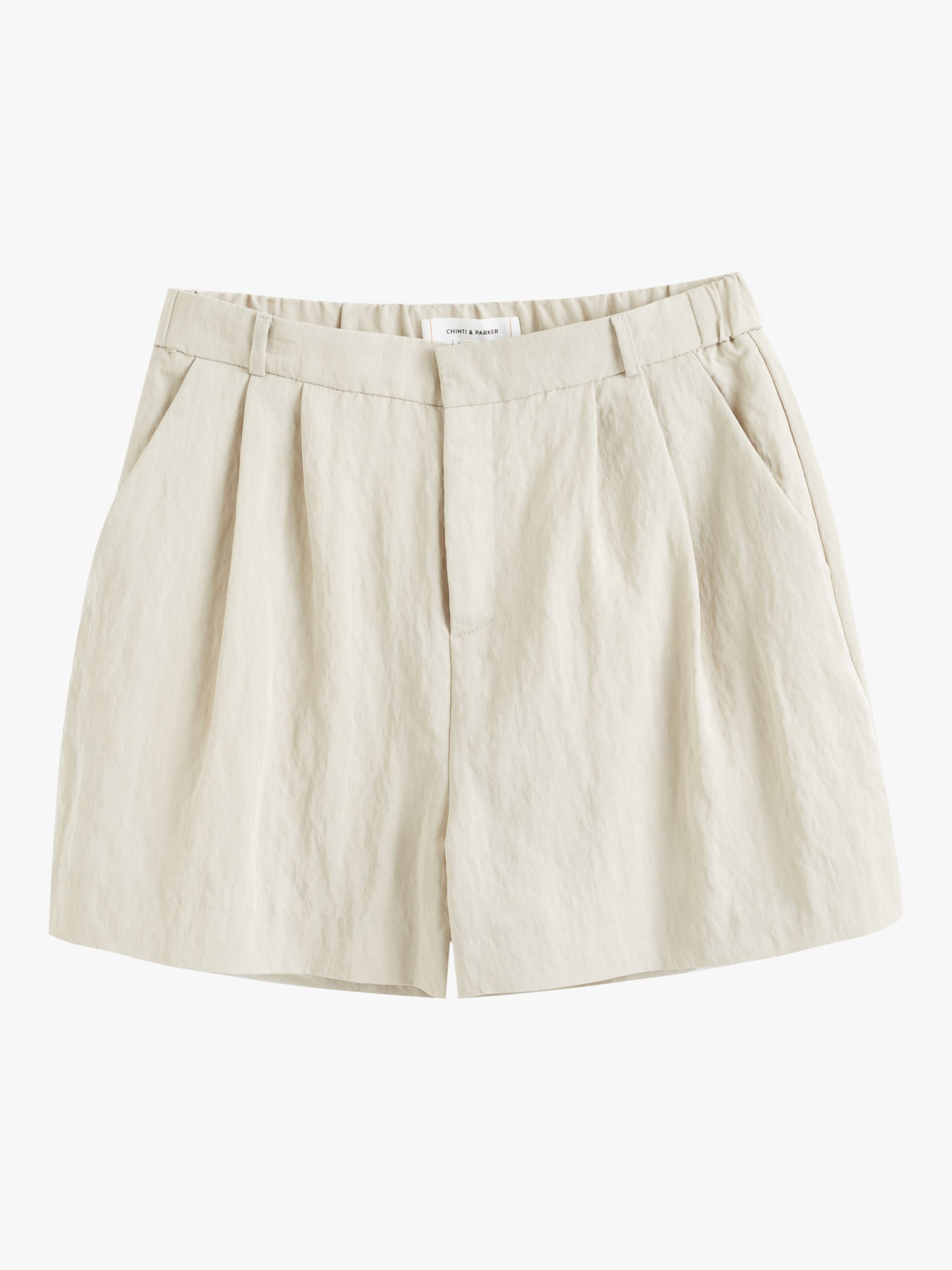 Chinti & Parker Lyocell Blend Shorts, Cream, 10