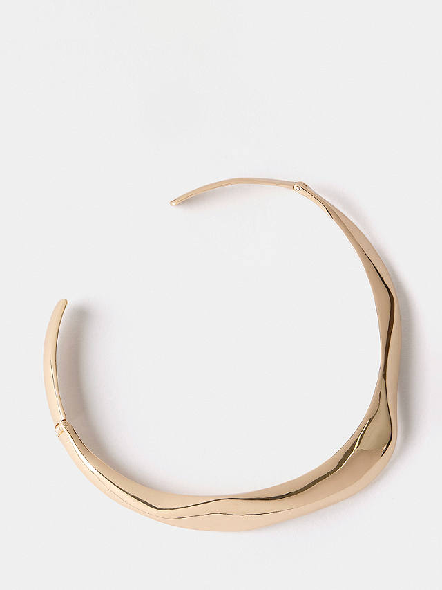 Mint Velvet Organic Collar Necklace, Gold