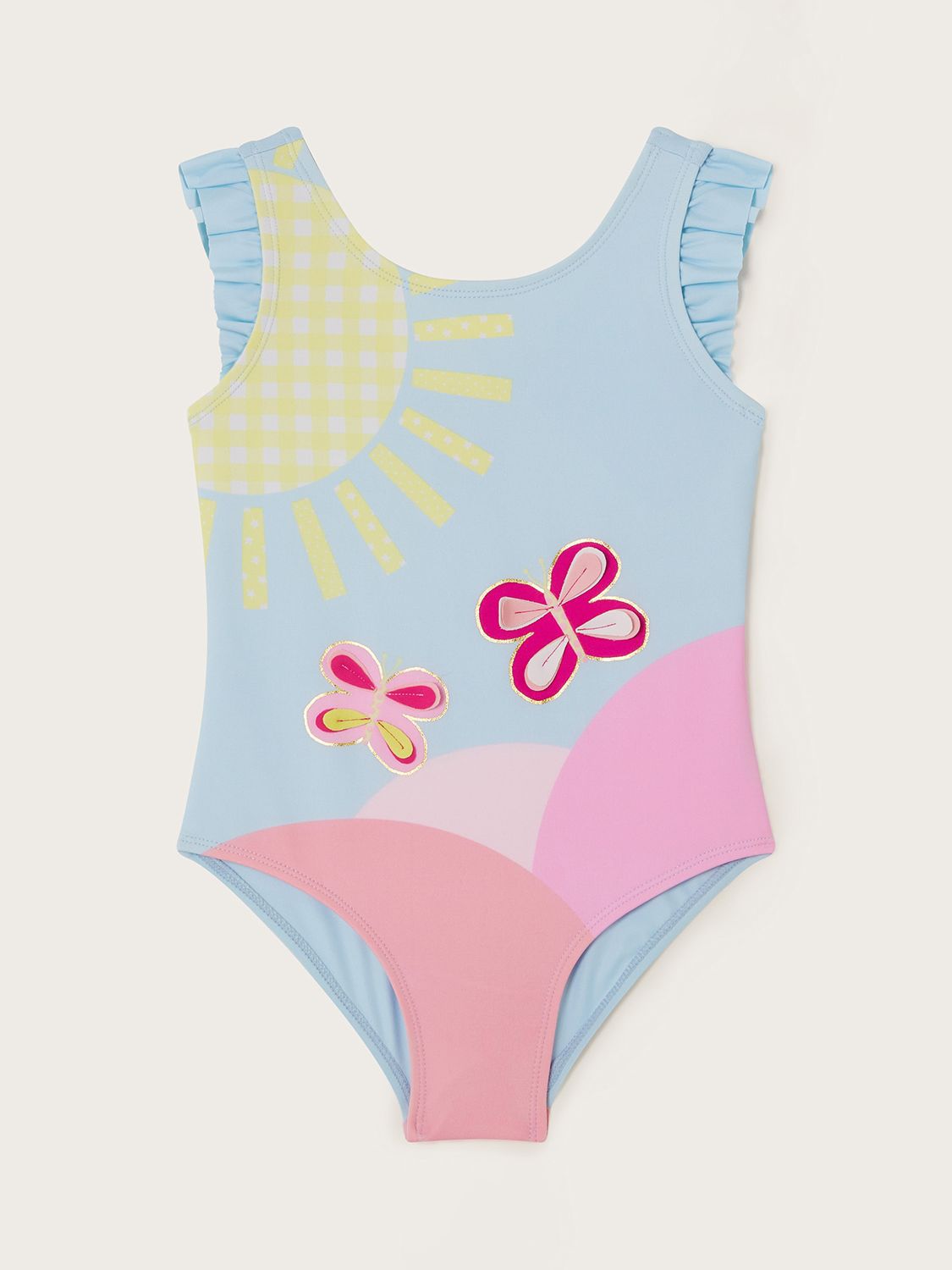 Monsoon Baby Sunshine Swimsuit, Blue, 0-3 months