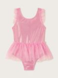 Monsoon Baby Sparkle Mesh Tutu Swimsuit, Pink