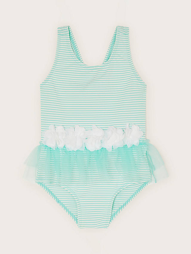 Monsoon Baby Seersucker Swimsuit, Mint
