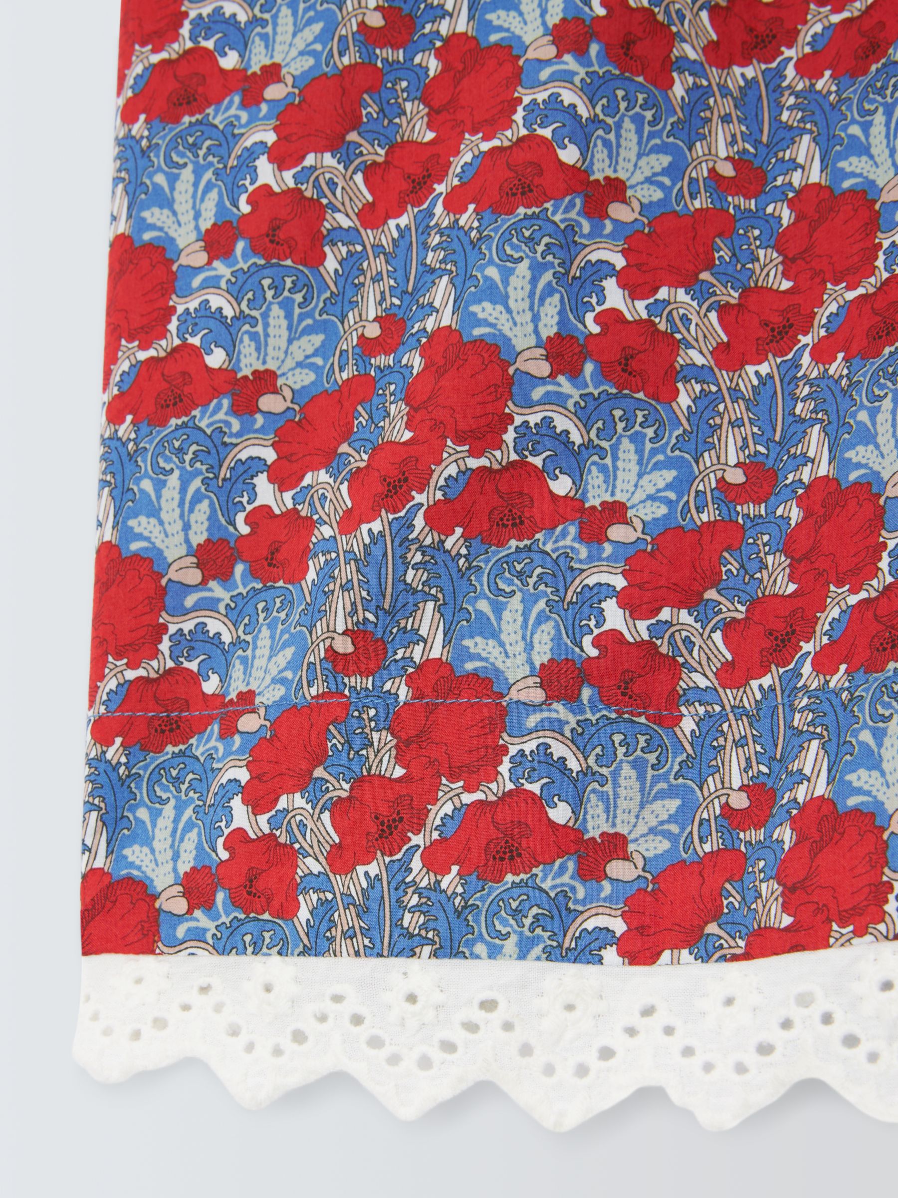 Caramel Kids' Malika Floral Liberty Print Dress, Blue/Multi, 8 years