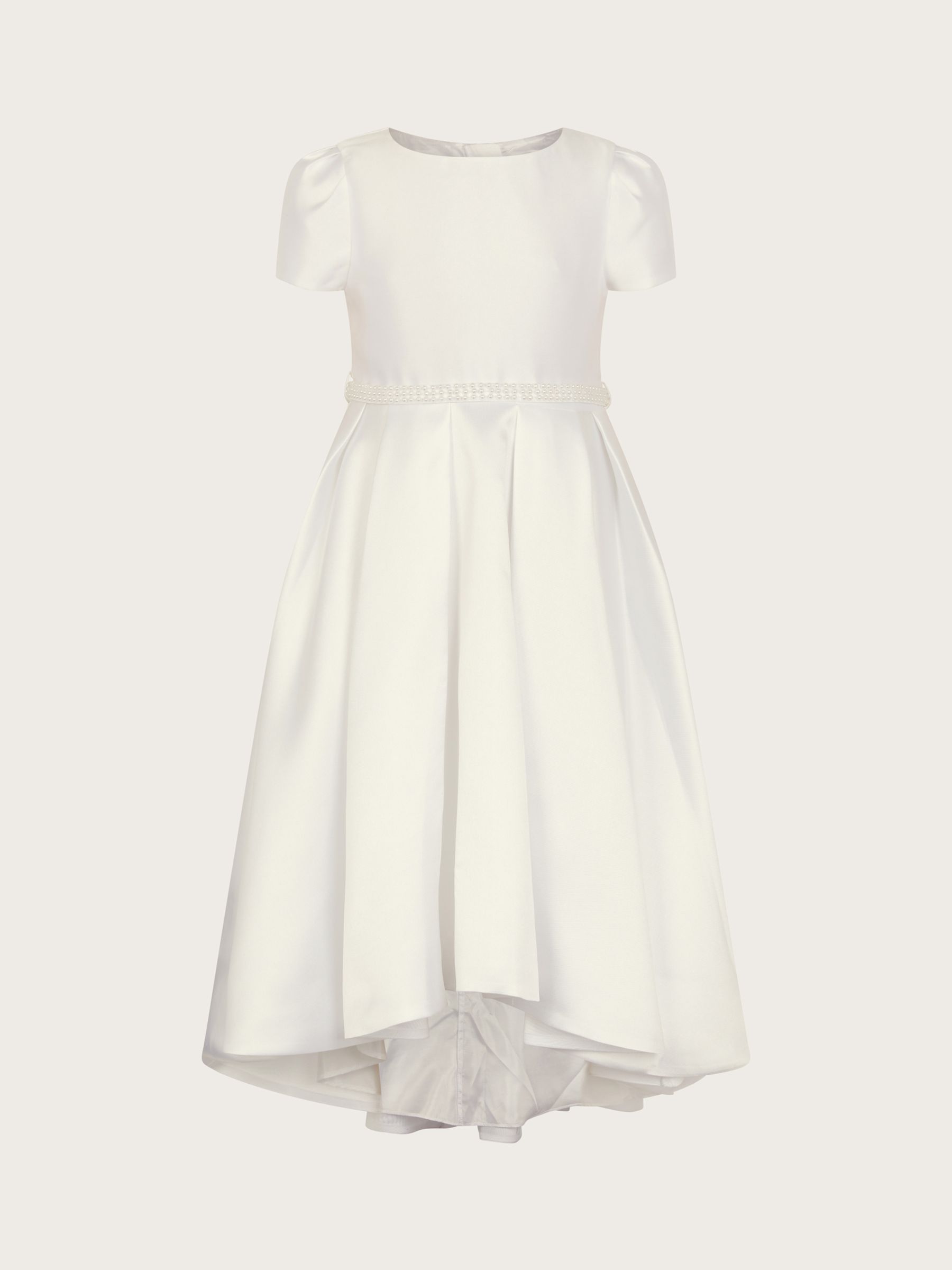 Buy Monsoon Kids' Pearl Henrietta Dress, White Online at johnlewis.com