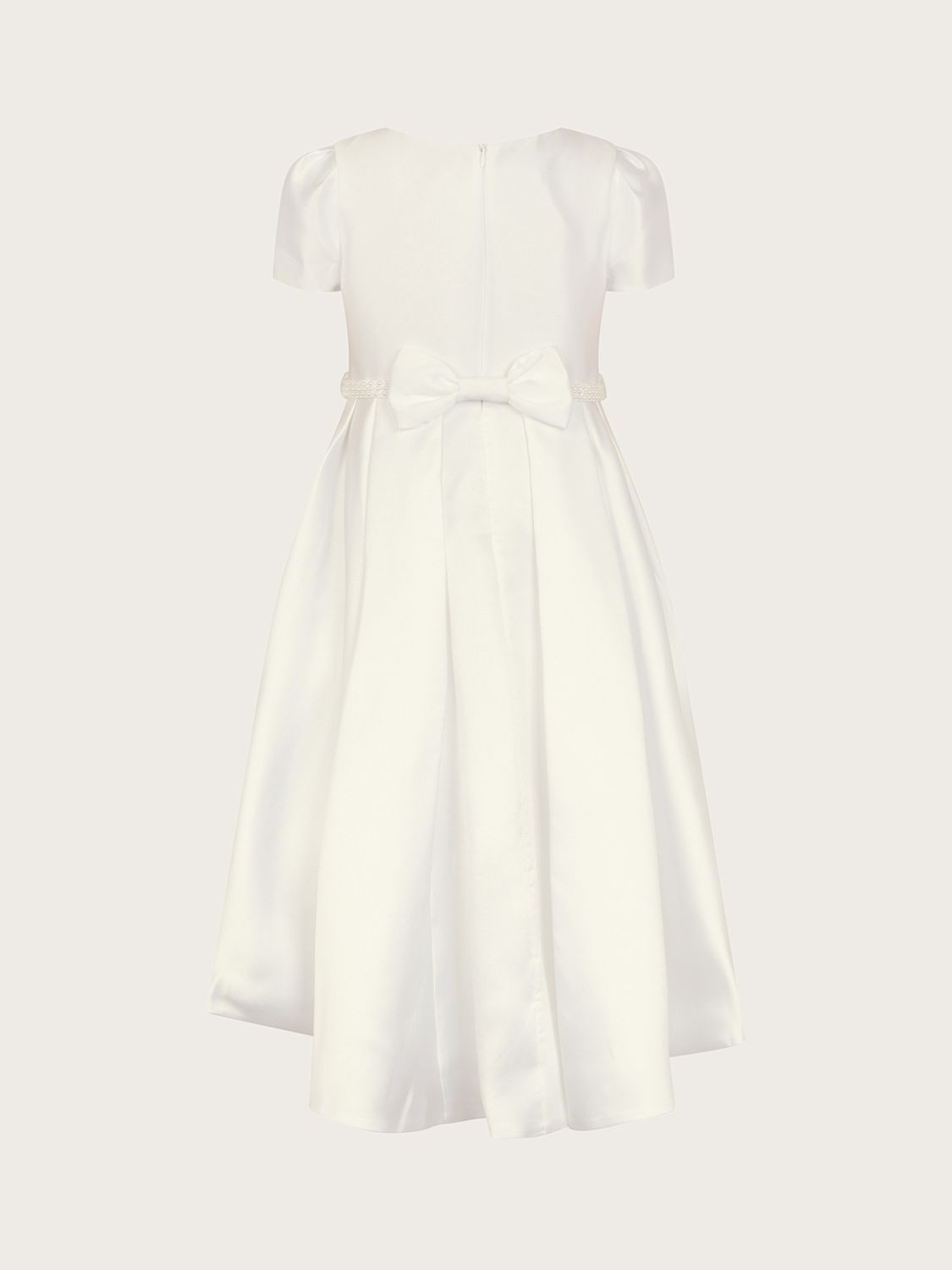 Buy Monsoon Kids' Pearl Henrietta Dress, White Online at johnlewis.com
