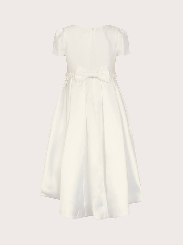 Monsoon Kids' Pearl Henrietta Dress, White