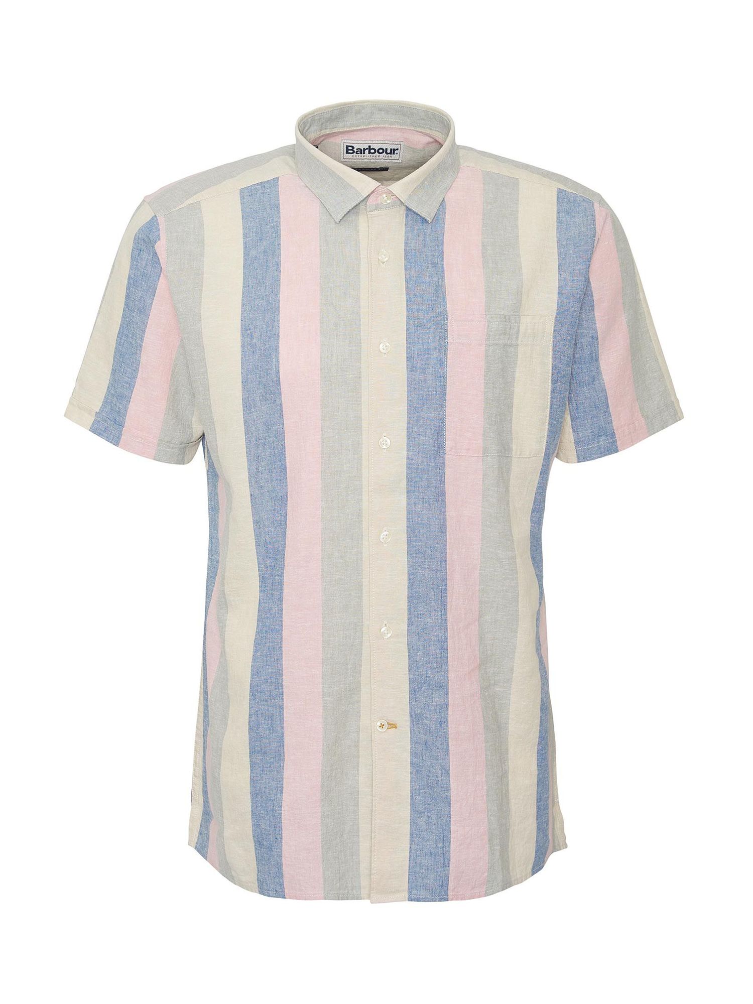 Barbour International Portwell Linen Blend Shirt, Multi, XL