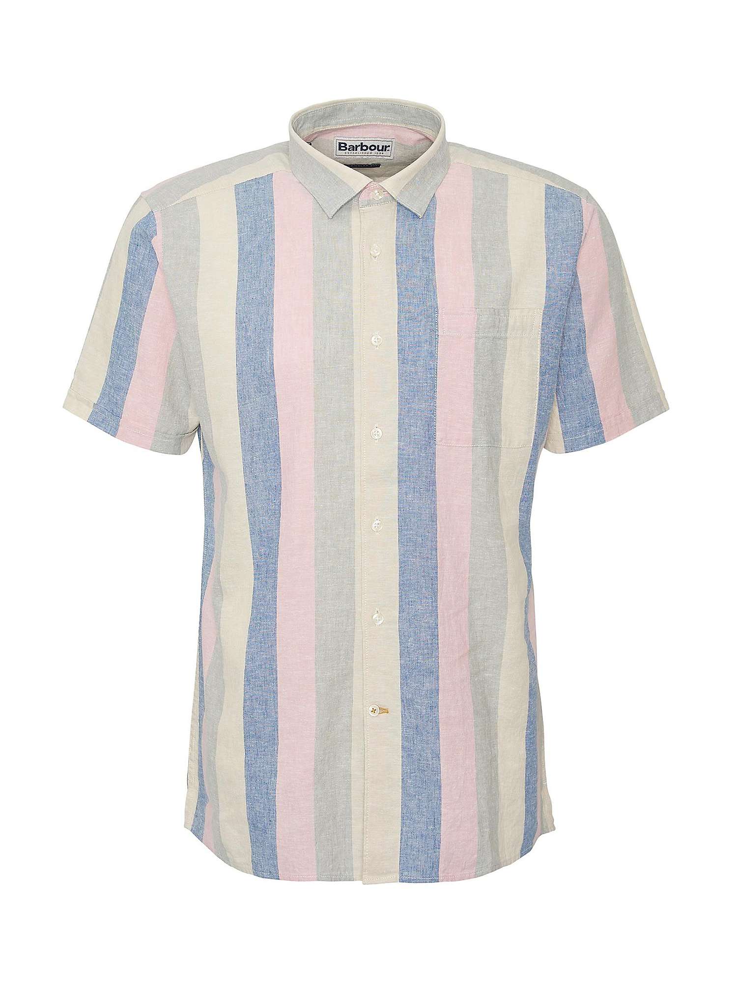 Buy Barbour International Portwell Linen Blend Shirt, Multi Online at johnlewis.com