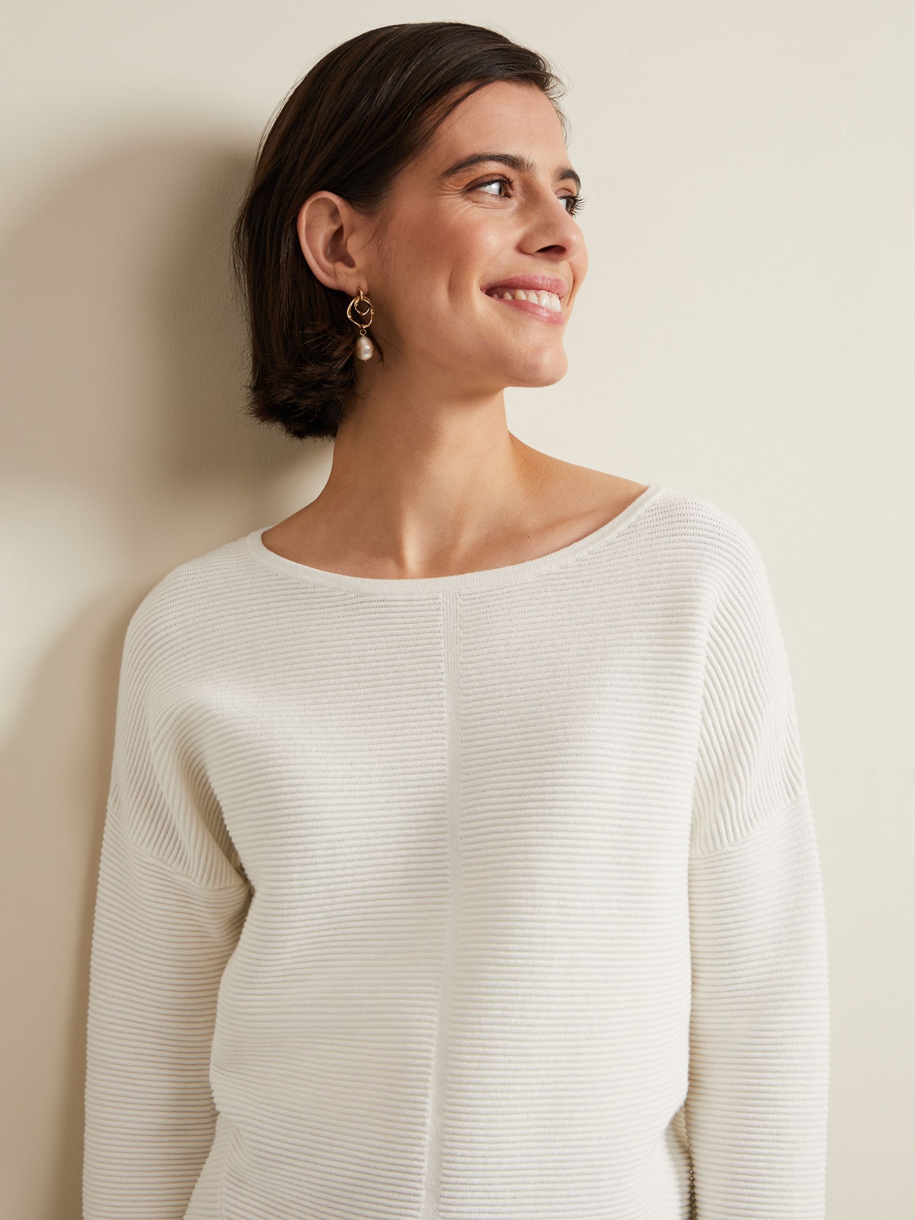 Phase Eight Nellie Jumper, Ivory, L