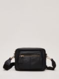 Phase Eight Leather Cross Body Bag, Black