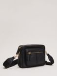 Phase Eight Leather Cross Body Bag, Black