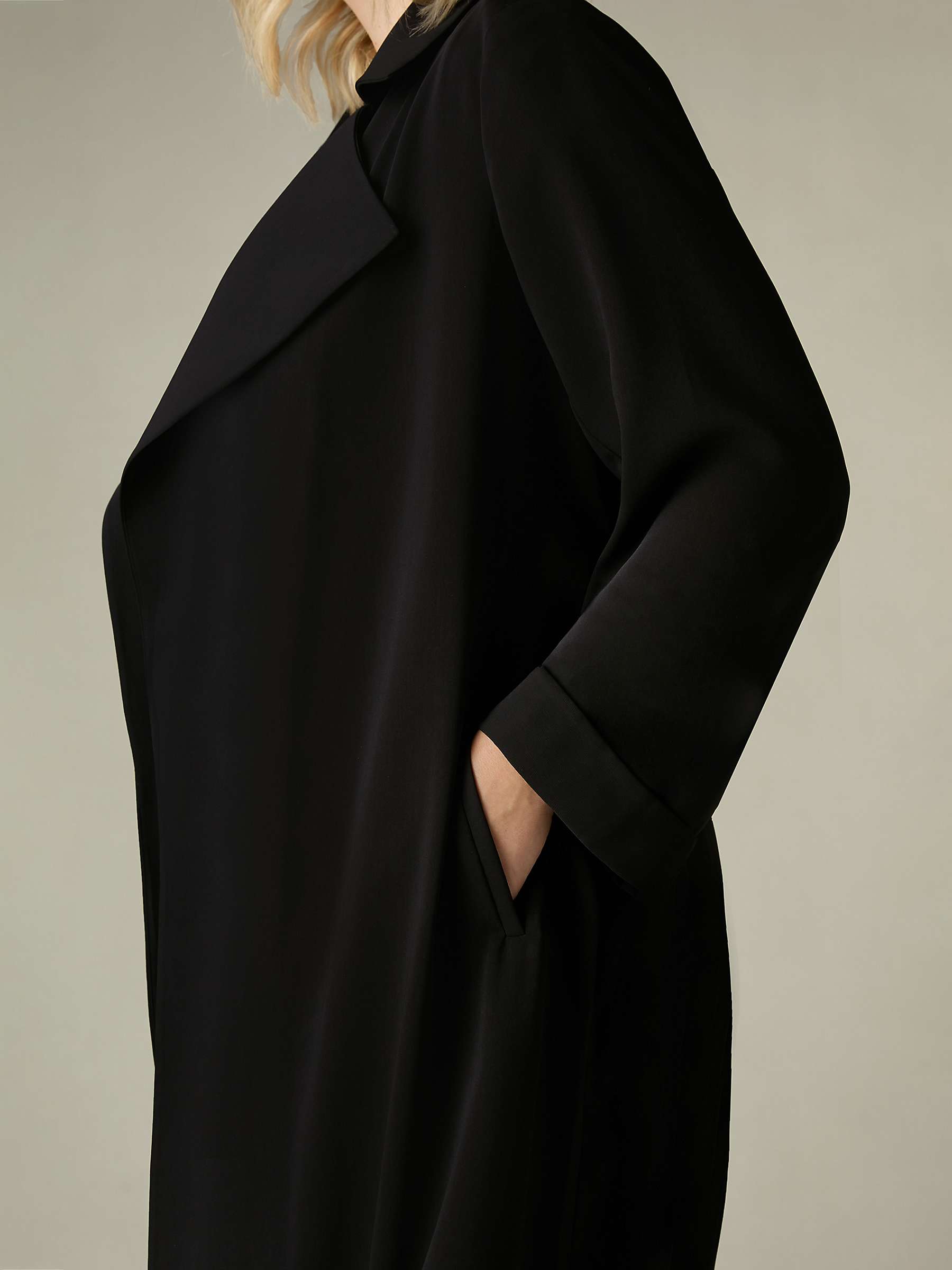 Buy Live Unlimited Curve Realexed Tailored Duster Jacket, Black Online at johnlewis.com