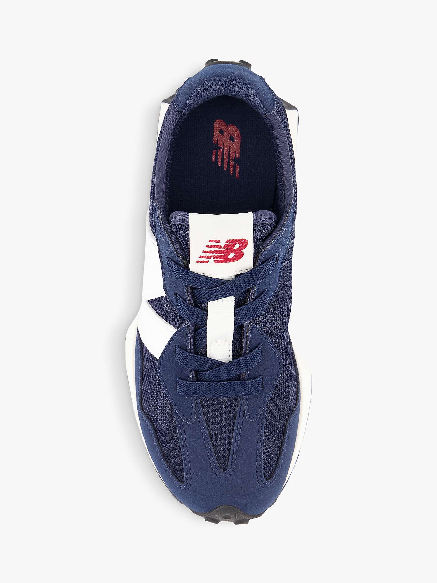 Buy New Balance Kids' 327 Bungee Lace Trainers, Navy Online at johnlewis.com