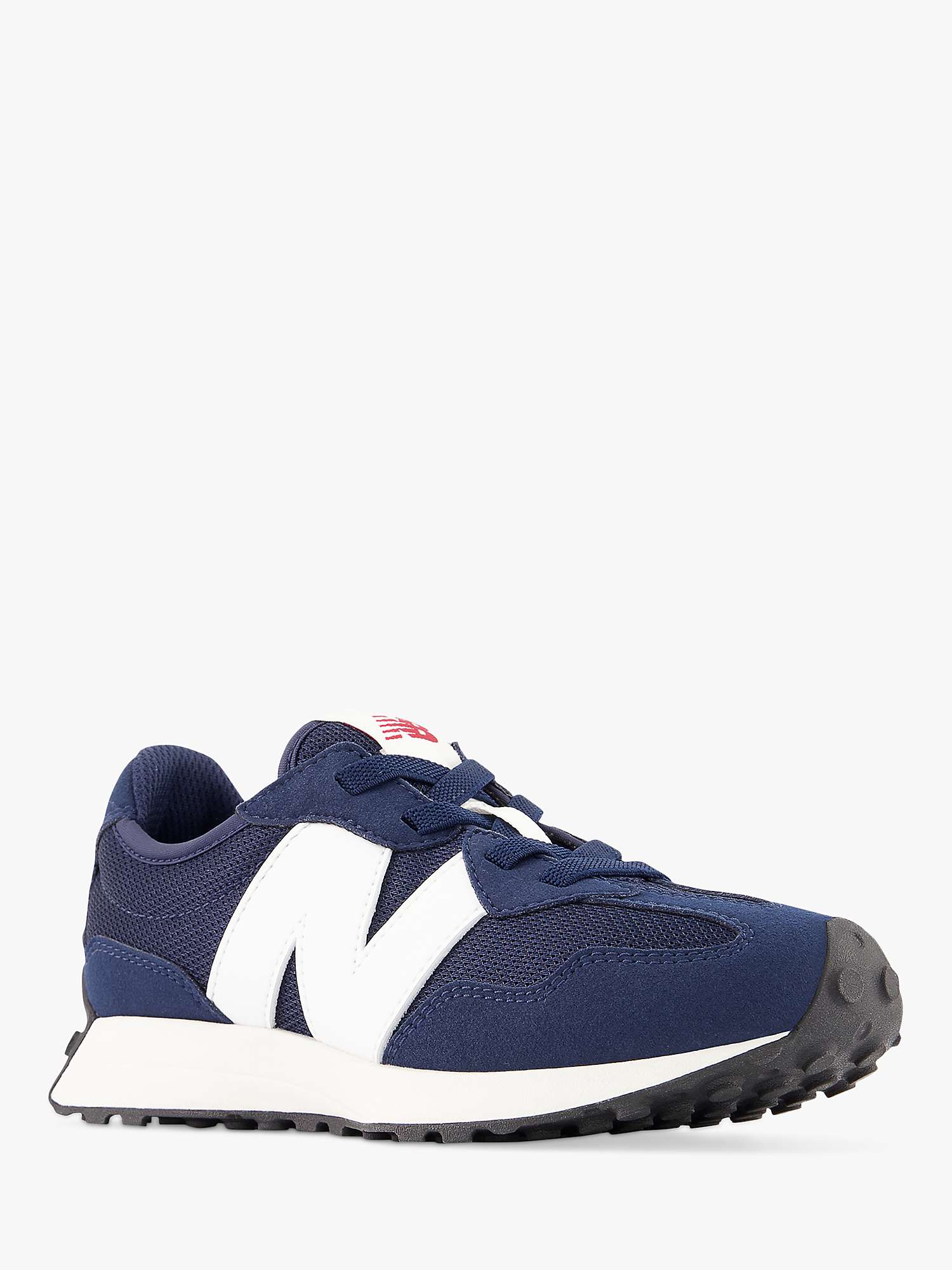 Buy New Balance Kids' 327 Bungee Lace Trainers, Navy Online at johnlewis.com
