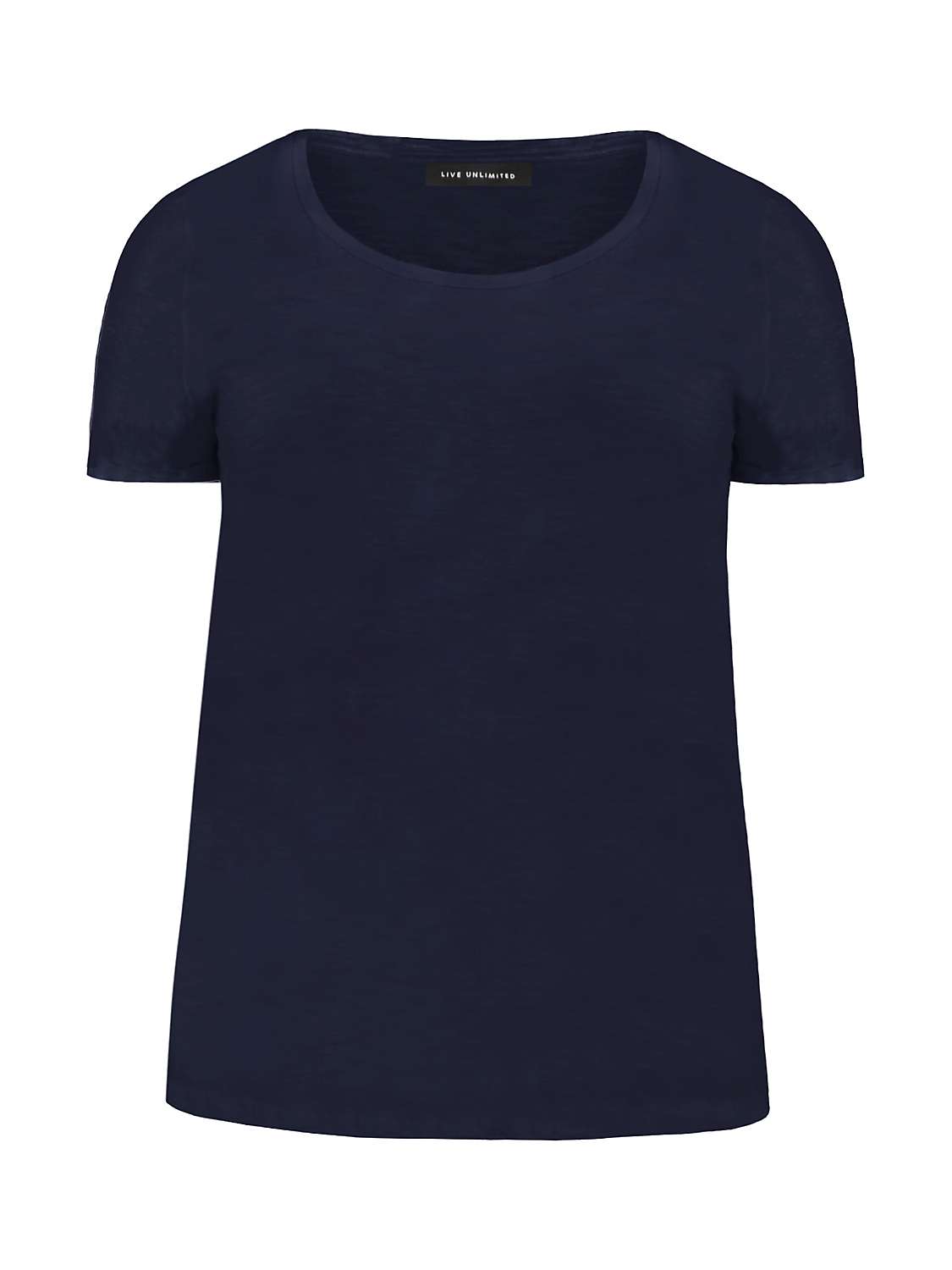 Buy Live Unlimited Curve Cotton Slub Scoop Neck T-Shirt Online at johnlewis.com