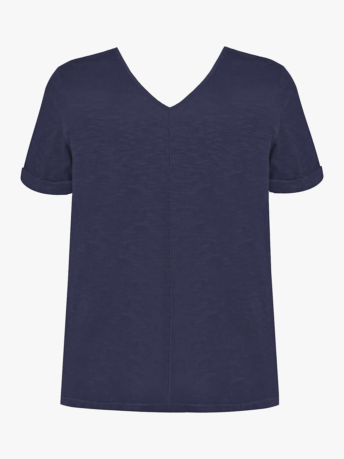 Buy Live Unlimited Curve Cotton Slub V-Neck Longline T-Shirt Online at johnlewis.com