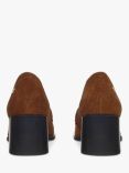 Radley Thistle Row Block Heel Suede Loafers