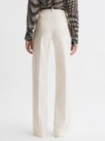 Reiss Claude Flared Trousers, Cream